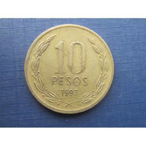 Монета 10 песо Чили 1997
