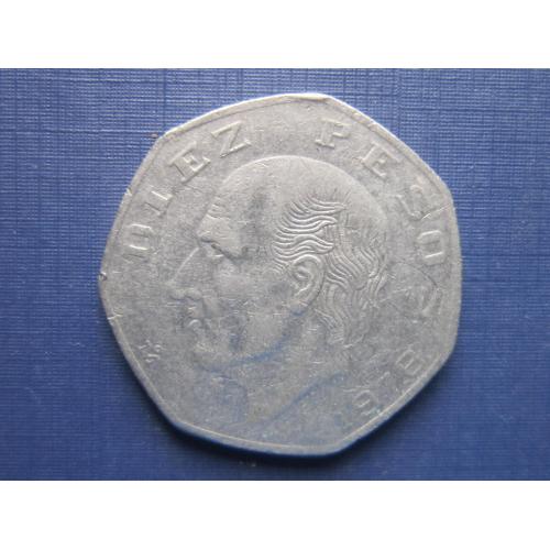 Монета 10 песо Мексика 1978