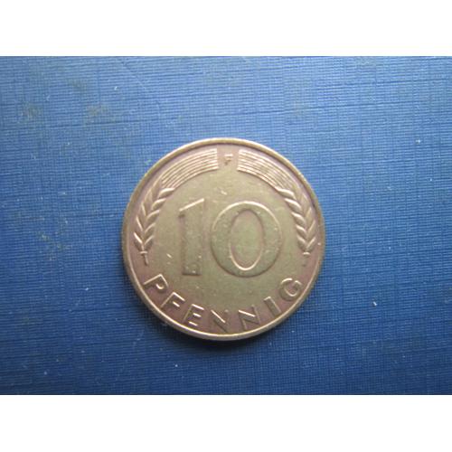 Монета 10 пфенігів Німеччина ФРН 1971 F
