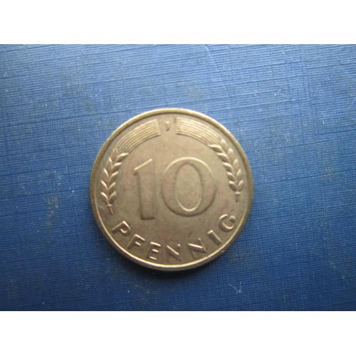 Монета 10 пфенігів Німеччина ФРН 1971 J