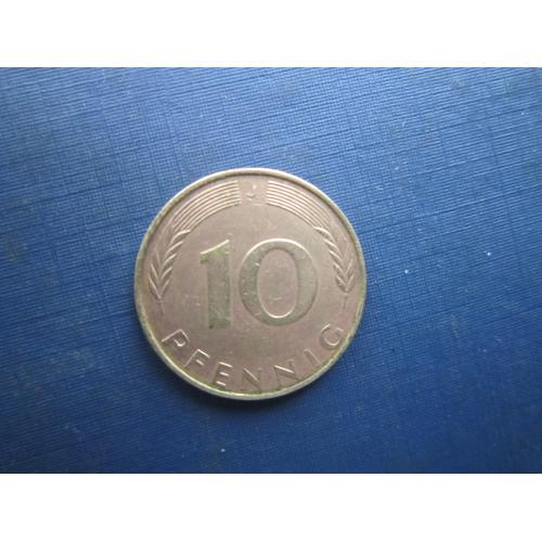 Монета 10 пфенігів Німеччина ФРН 1971 J