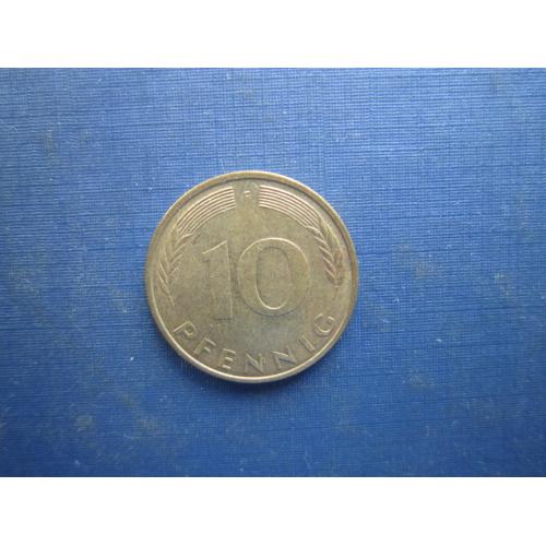 Монета 10 пфенігів Німеччина ФРН 1981 F