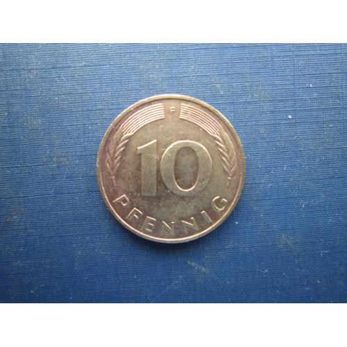 Монета 10 пфенігів Німеччина ФРН 1987 F