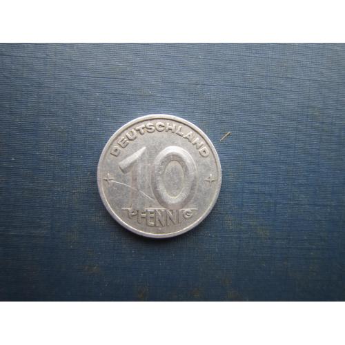Монета 10 пфенігів Німеччина НДР 1949 А