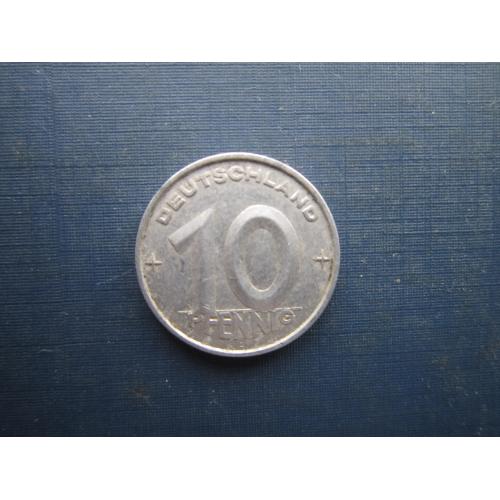Монета 10 пфенігів Німеччина НДР 1953 А