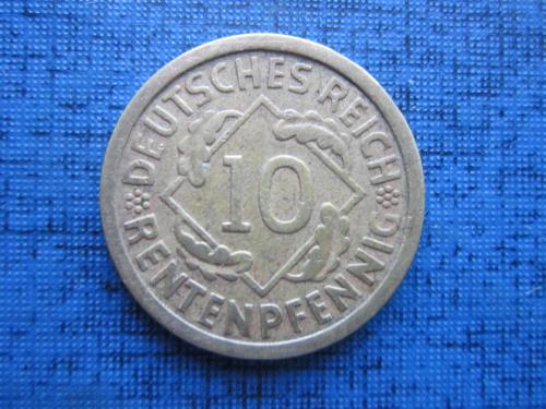 Монета 10 пфеннигов Германия 1924 А