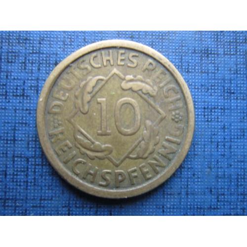 Монета 10 пфеннигов Германия 1925 А