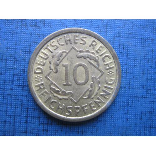 Монета 10 пфеннигов Германия 1935 А рейх состояние