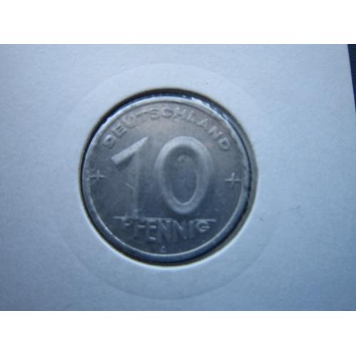 Монета 10 пфеннигов Германия ГДР 1948 А