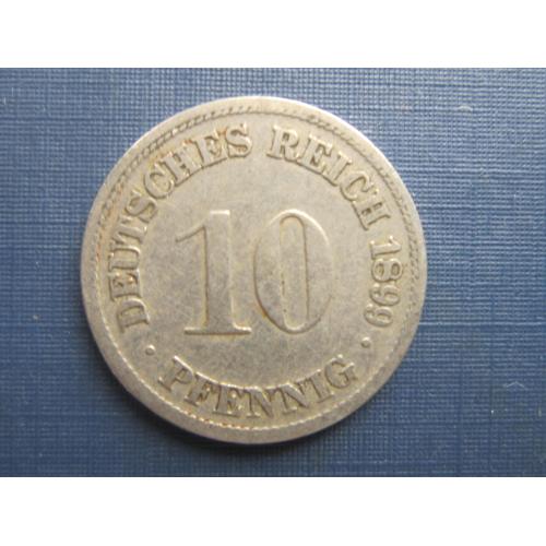 Монета 10 пфеннигов Германия империя 1899 D