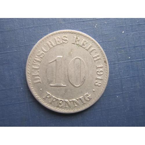 Монета 10 пфеннигов Германия империя 1913 А