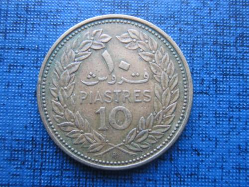 Монета 10 пиастров Ливан 1969
