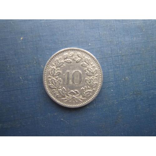 Монета 10 рапен Швейцарія 1969