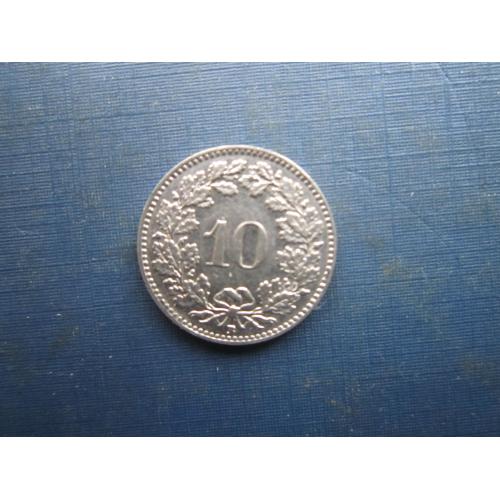 Монета 10 раппен Швейцарія 1939
