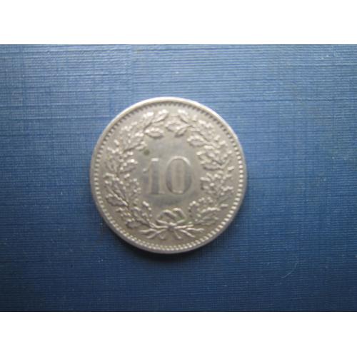 Монета 10 раппен Швейцария 1976
