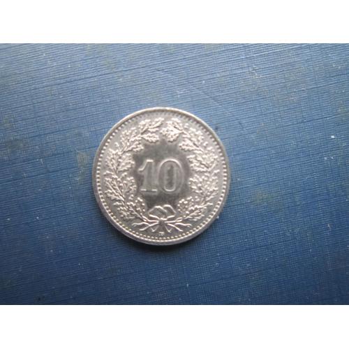 Монета 10 раппен Швейцарія 1991