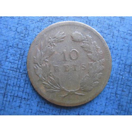 Монета 10 рейс (реалов) Португалия 1892