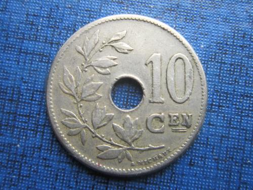Монета 10 сантимов Бельгия 1904 бельгийский тип