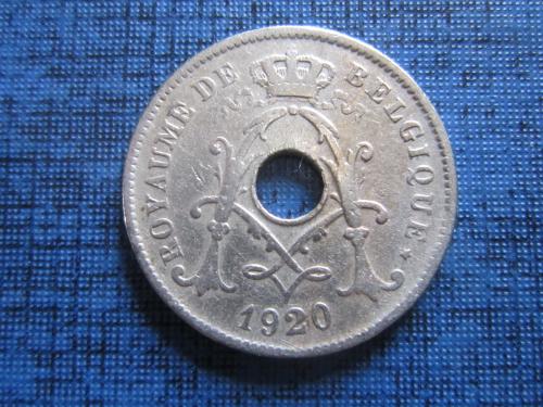 монета 10 сантимов Бельгия 1920 французский тип