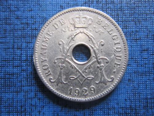 монета 10 сантимов Бельгия 1929 французский тип