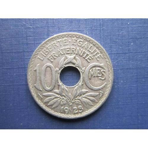 Монета 10 сантимов Франция 1923