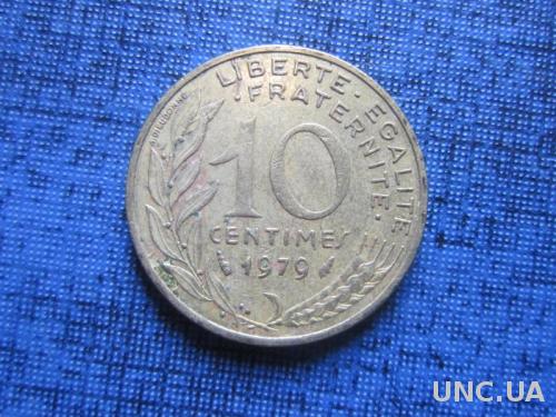 Монета 10 сантимов Франция 1979
