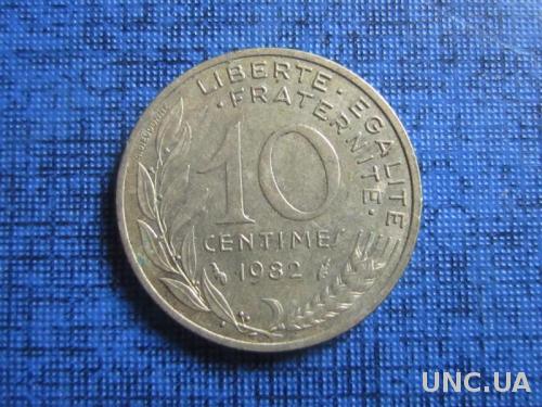 Монета 10 сантимов Франция 1982

