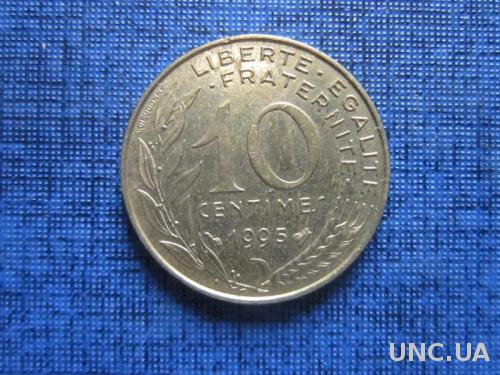 Монета 10 сантимов Франция 1995
