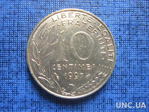 Монета 10 сантимов Франция 1997
