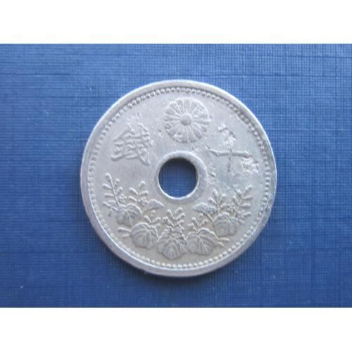 Монета 10 сен Япония 1925
