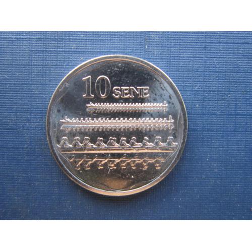 Монета 10 сене Самоа 2011