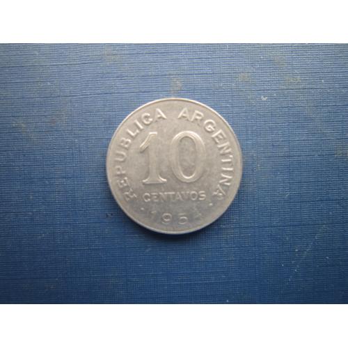 Монета 10 сентаво Аргентина 1954