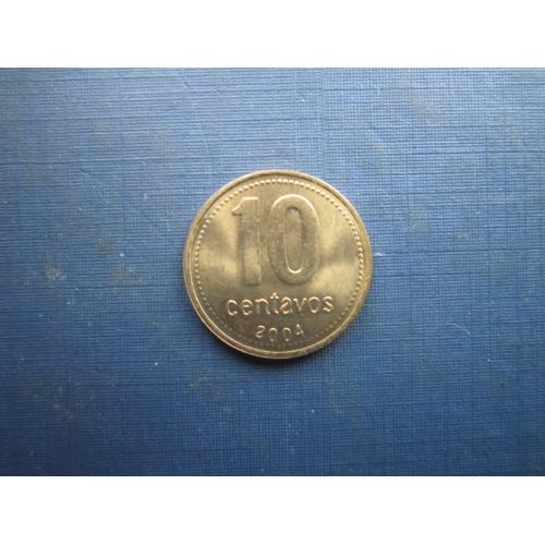 Монета 10 сентаво Аргентина 2004