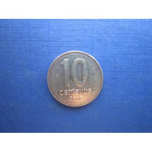 Монета 10 сентаво Аргентина 2008