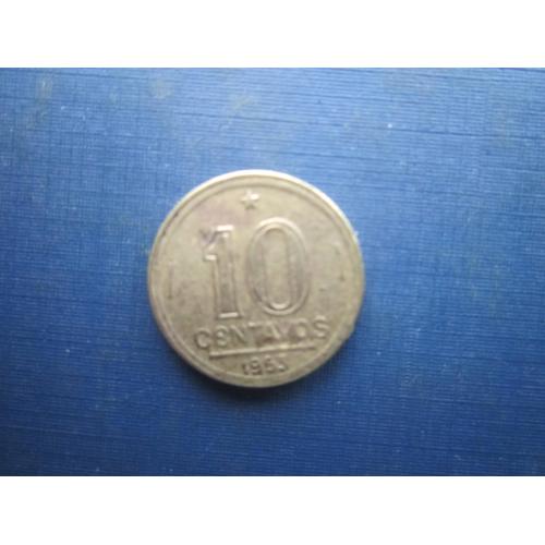 Монета 10 сентаво Бразилія 1953