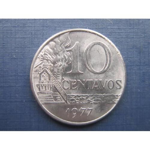 Монета 10 сентаво Бразилия 1977