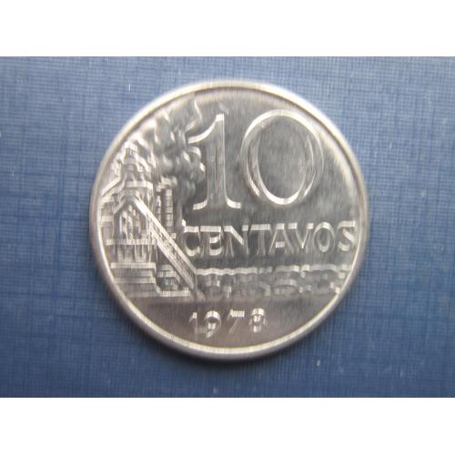 Монета 10 сентаво Бразилия 1978