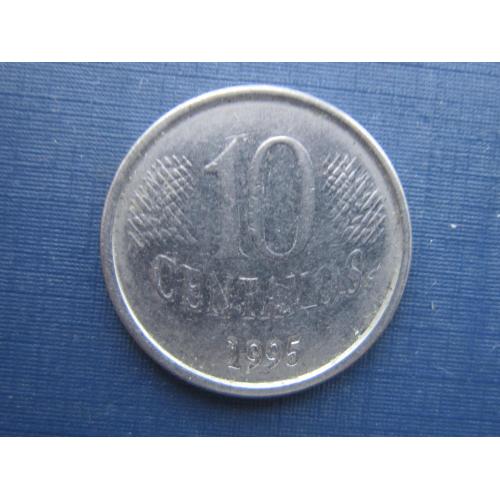 Монета 10 сентаво Бразилия 1995