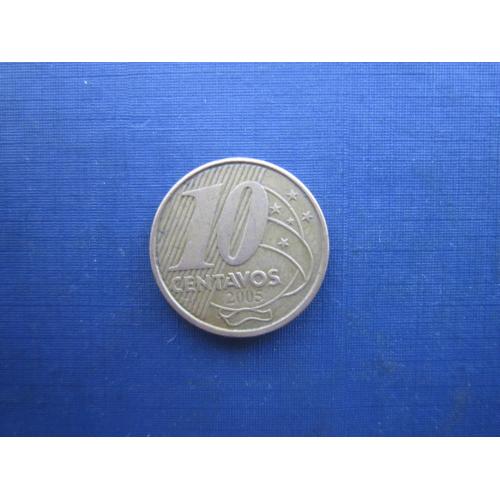 Монета 10 сентаво Бразилія 2005 вершник