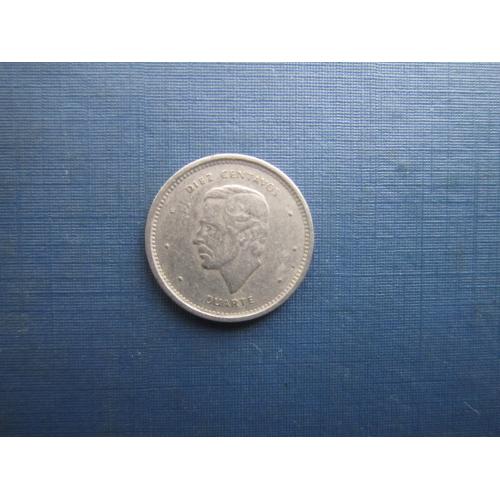 Монета 10 сентаво Домінікана 1987 Дуарте