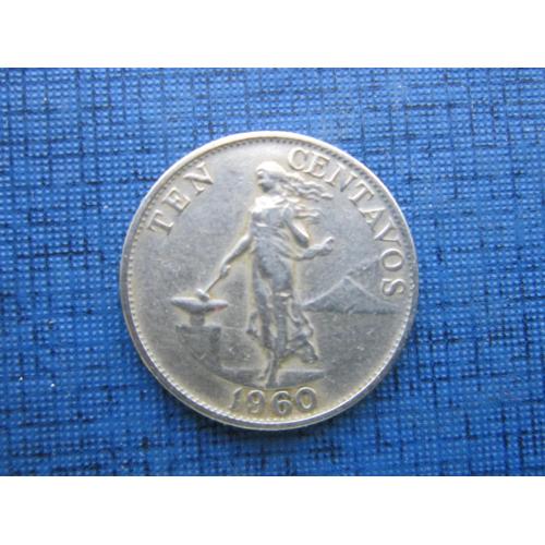 Монета 10 сентаво Филиппины 1960