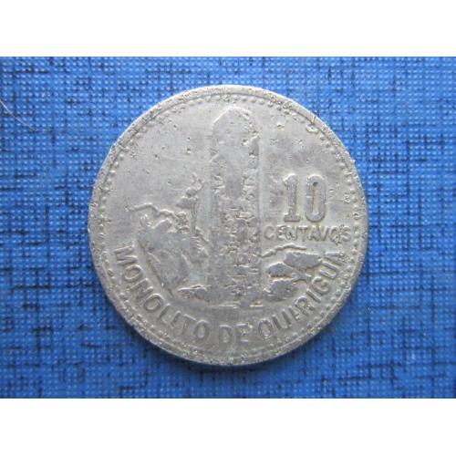 Монета 10 сентаво Гватемала 1979 камень желаний как есть