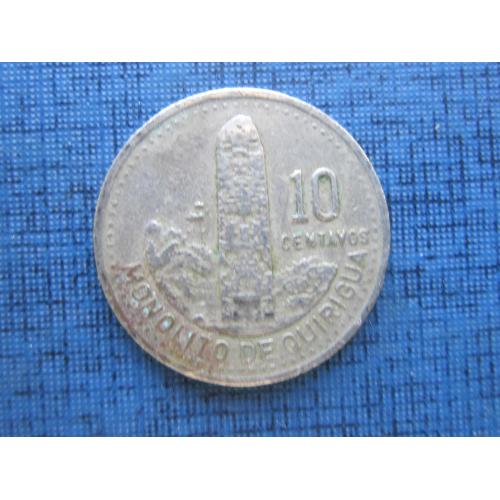 Монета 10 сентаво Гватемала 1991 камень желаний