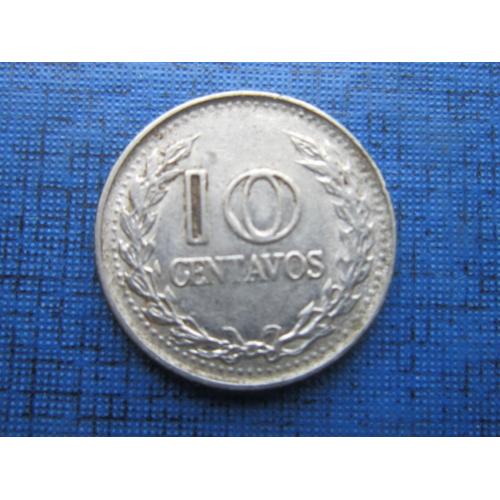 Монета 10 сентаво Колумбия 1969