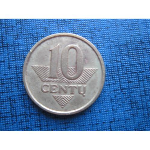 Монета 10 сенти Литва 1997
