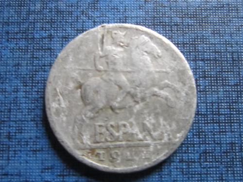 монета 10 сентим Испания 1941