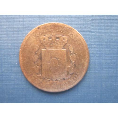 Монета 10 сентимо Испания 1879
