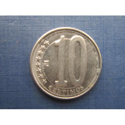 Монета 10 сентимо Венесуэла 2009