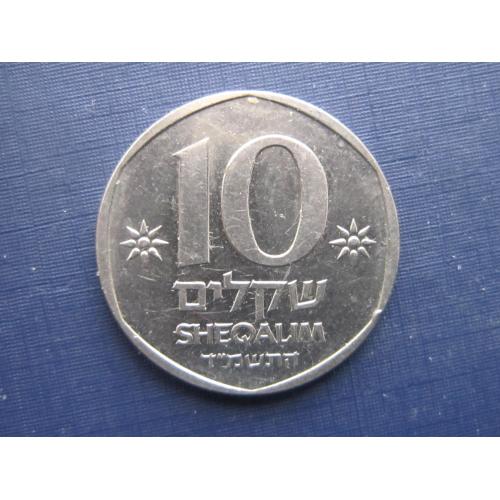 Монета 10 шекелей Израиль 1984 Теодор Герцль