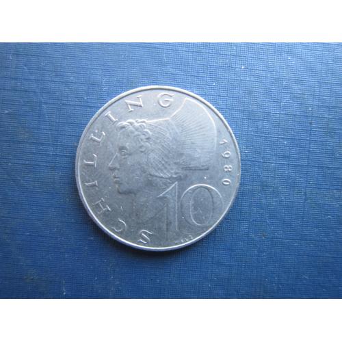 Монета 10 шилінгів Австрія 1980